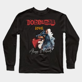 Doberman Love Long Sleeve T-Shirt